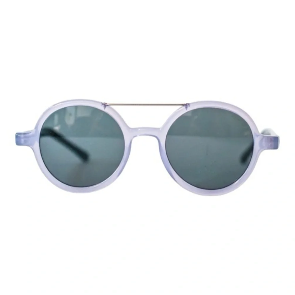 New KOMONO Vivien Violet / Black Sunglasses purple round